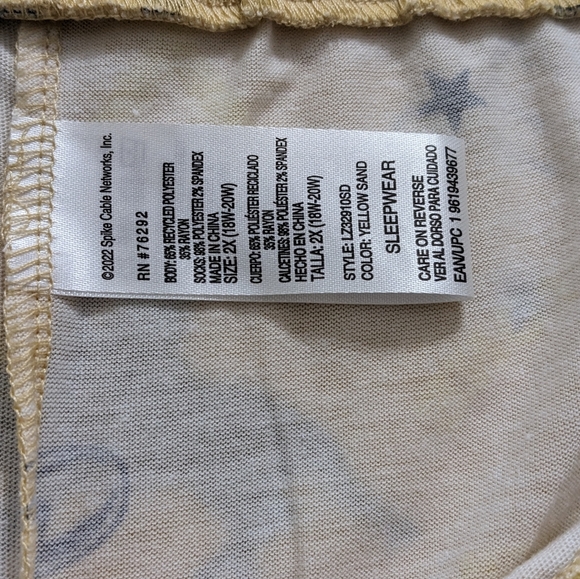 Yellowstone Dutton Ranch Women's 3 Piece Pajama Set, Size 2XL(18W-20W), NWT - Picture 8 of 10